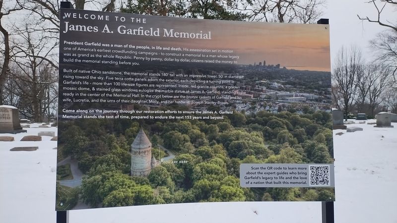 Welcome To The James A. Garfield Memorial Marker image. Click for full size.