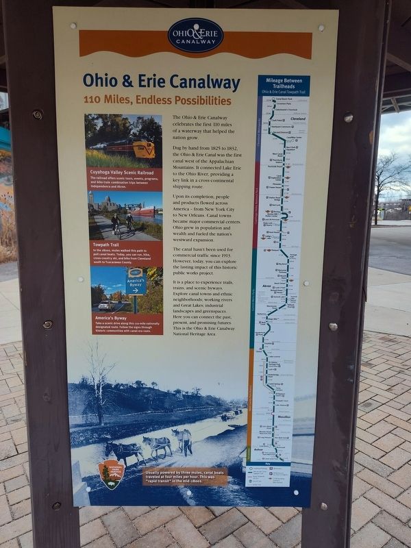 Ohio & Erie Canalway Marker image. Click for full size.