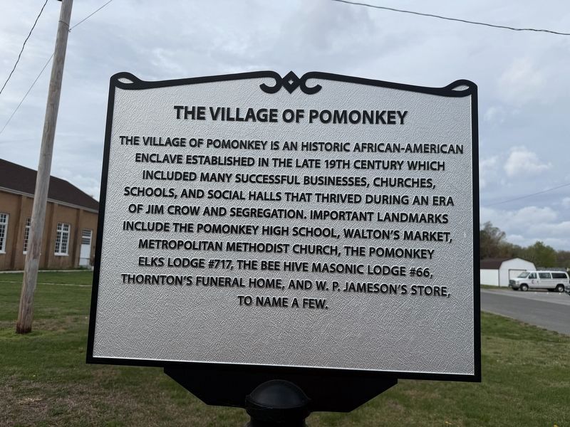 The Village of Pomonkey Marker. Click for full size. The Village of Pomonkey Marker image. Click for full size.