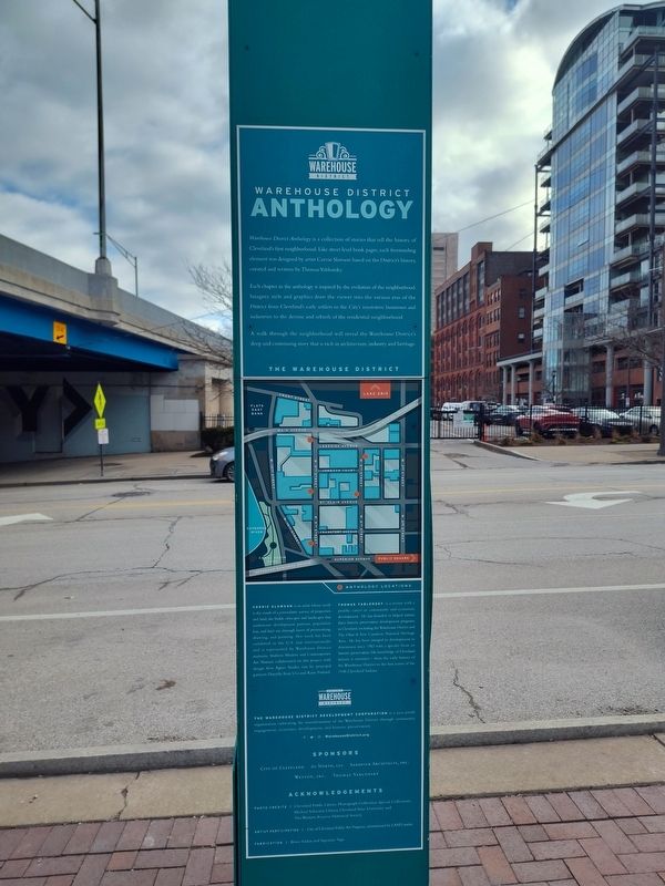 Warehouse District Anthology Marker. Click for full size. Warehouse District Anthology Marker image. Click for full size.