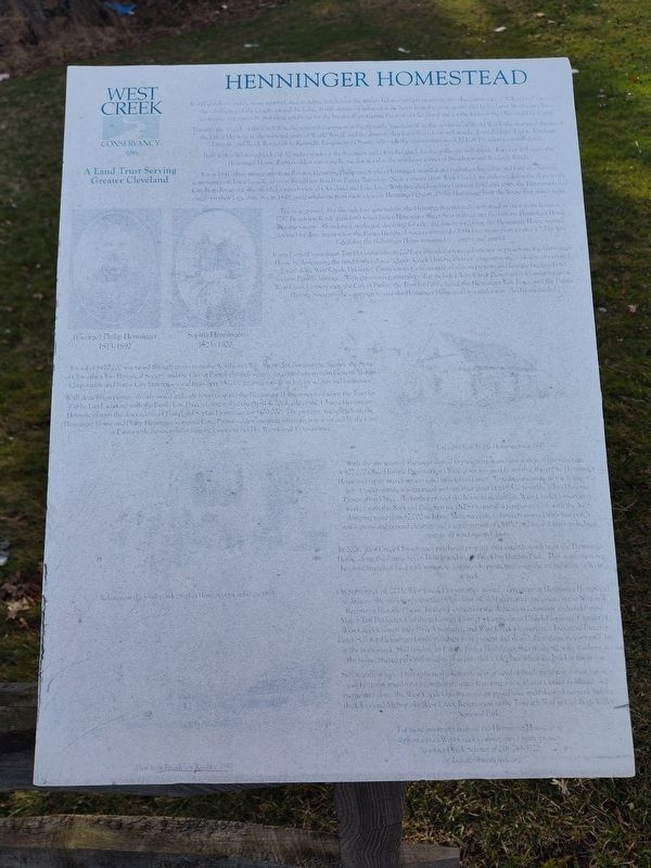 Henninger Homestead Marker image. Click for full size.