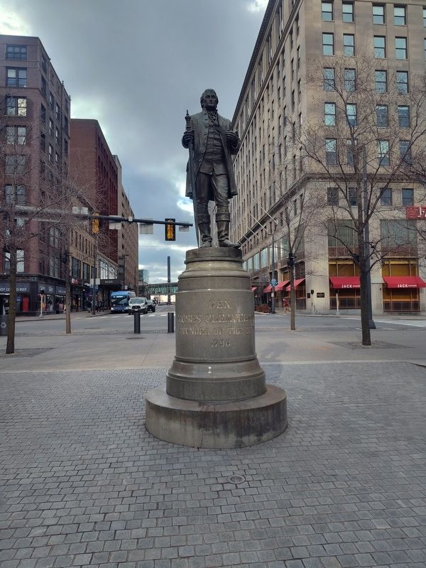 Gen. Moses Cleaveland Marker. Click for full size. Gen. Moses Cleaveland Marker image. Click for full size.