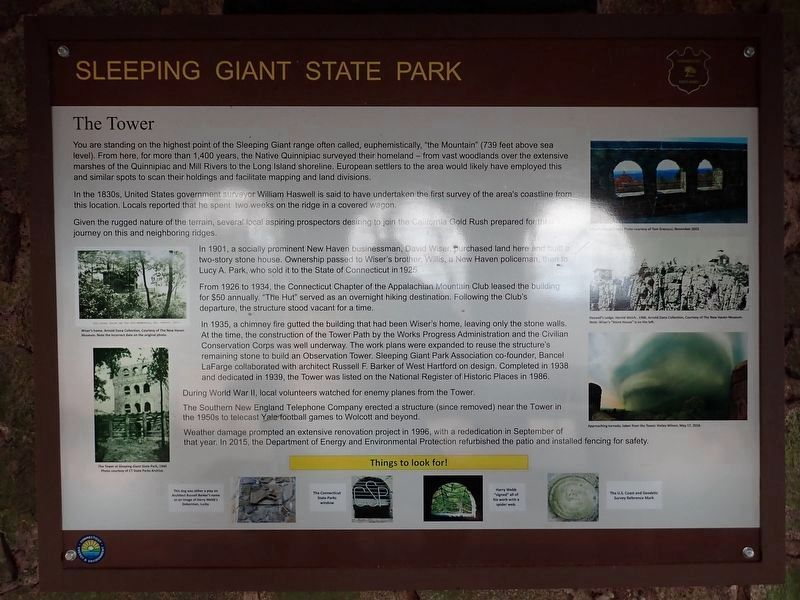 Sleeping Giant State Park Marker. Click for full size. Sleeping Giant State Park Marker image. Click for full size.