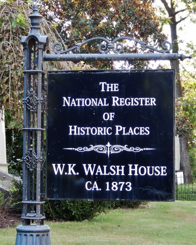 W.K. Walsh House Marker. Click for full size. W.K. Walsh House Marker image. Click for full size.