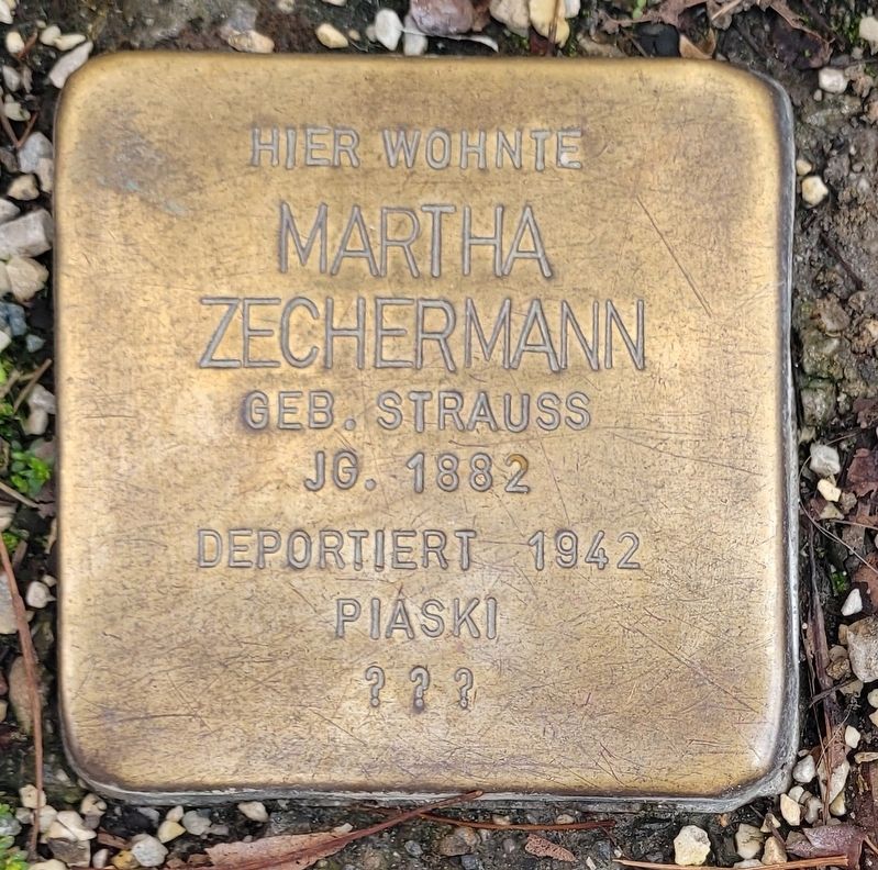 Martha Zechermann Marker. Click for full size. Martha Zechermann Marker image. Click for full size.