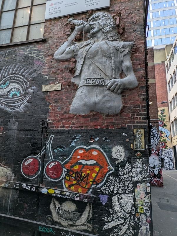 Bon Scott Sculpture at the Marker. Click for full size. Bon Scott Sculpture at the Marker image. Click for full size.