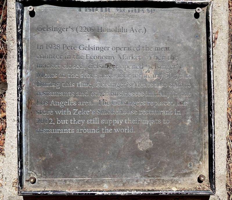 Gelsinger's Marker. Click for full size. Gelsinger's Marker image. Click for full size.