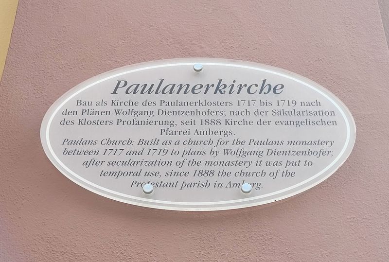 Paulanerkirche / Paulans Church Marker. Click for full size. Paulanerkirche / Paulans Church Marker image. Click for full size.