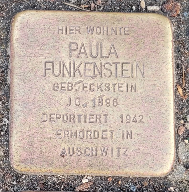 Paula Funkenstein Marker. Click for full size. Paula Funkenstein Marker image. Click for full size.