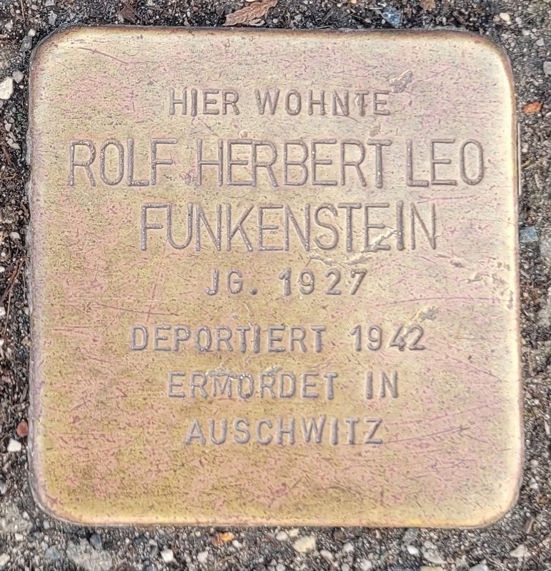 Rolf Herbert Leo Funkenstein Marker. Click for full size. Rolf Herbert Leo Funkenstein Marker image. Click for full size.