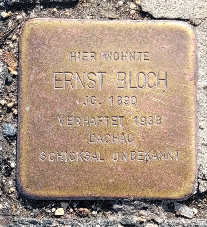 Ernst Bloch Marker image. Click for full size.
