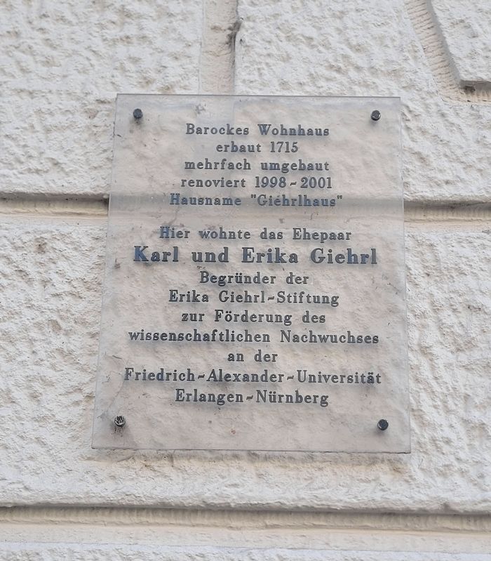 Karl and Erika Giehrl Marker. Click for full size. Karl and Erika Giehrl Marker image. Click for full size.