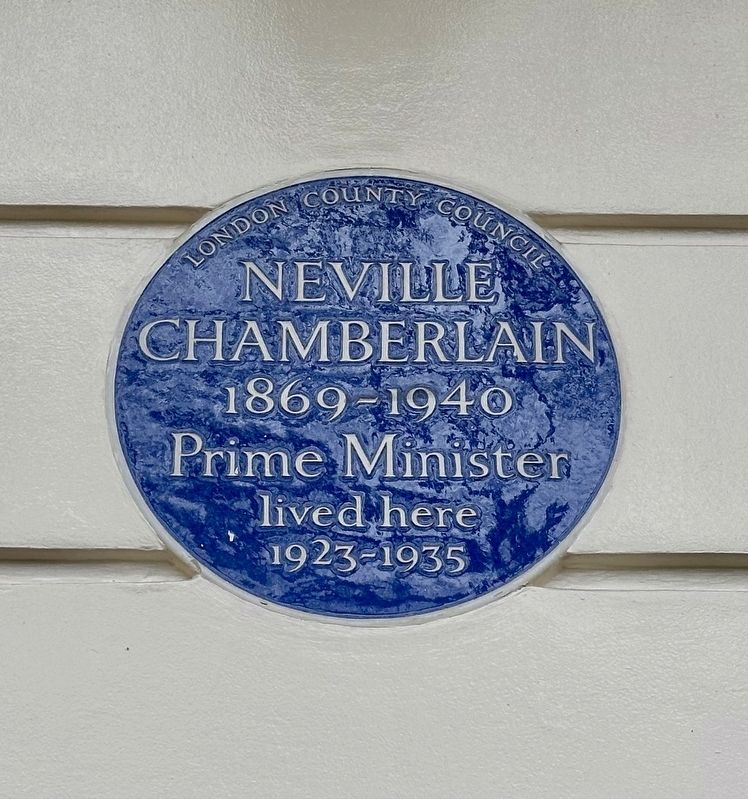 Neville Chamberlain Marker. Click for full size. Neville Chamberlain Marker image. Click for full size.