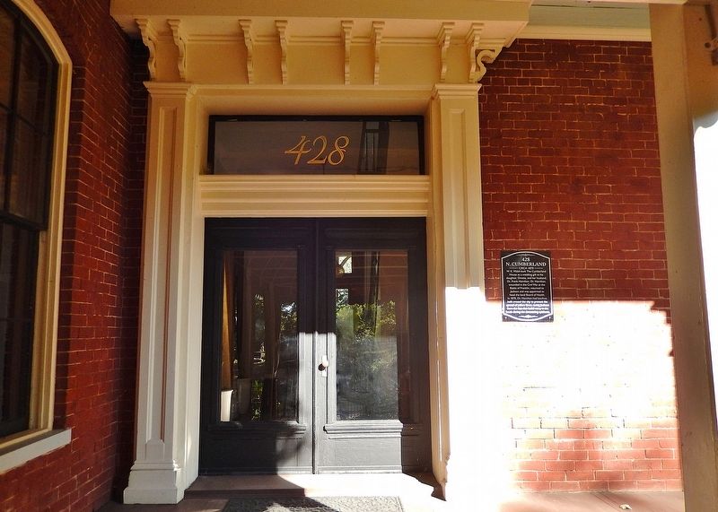 428 N. Cumberland Marker image. Click for full size.