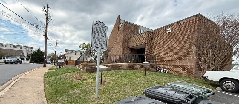 Mt. Salvation Baptist Cemetery Marker with the church in the background. Click for full size. Mt. Salvation Baptist Cemetery Marker with the church in the background image. Click for full size.