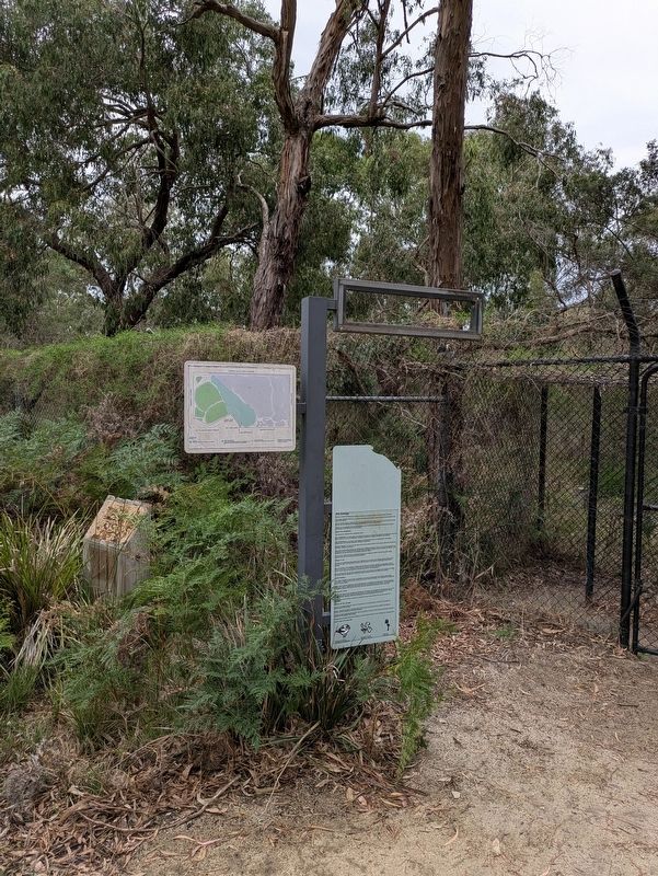 The Grange Marker at the entrance to enclosed area. Click for full size. The Grange Marker at the entrance to enclosed area image. Click for full size.