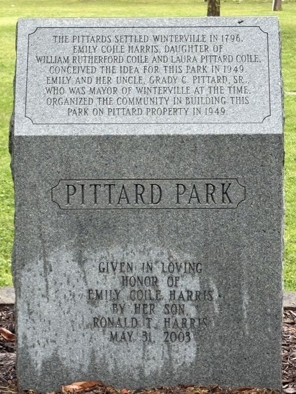 Pittard Park Marker image. Click for full size.