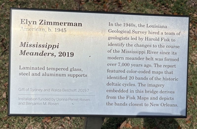 <i>Mississippi Meanders</i> Marker. Click for full size. <i>Mississippi Meanders</i> Marker image. Click for full size.