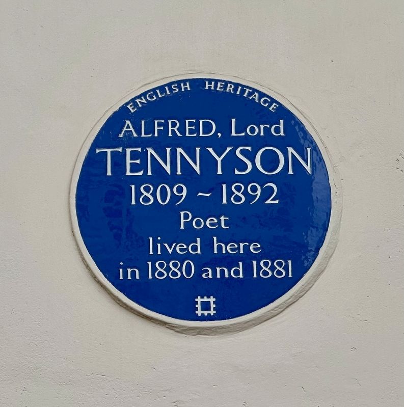 Alfred, Lord Tennyson Marker. Click for full size. Alfred, Lord Tennyson Marker image. Click for full size.