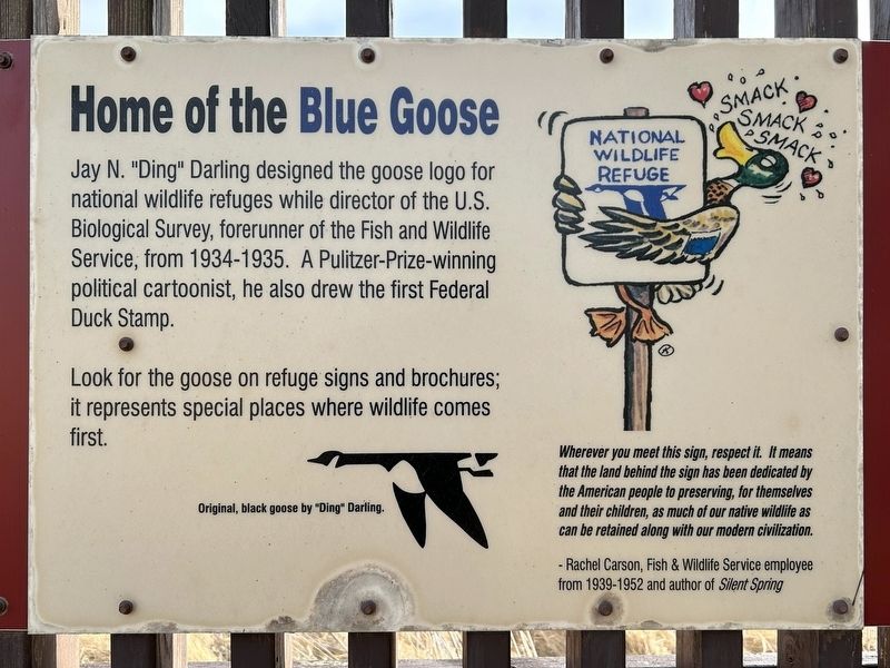 Home of the Blue Goose Marker. Click for full size. Home of the Blue Goose Marker image. Click for full size.