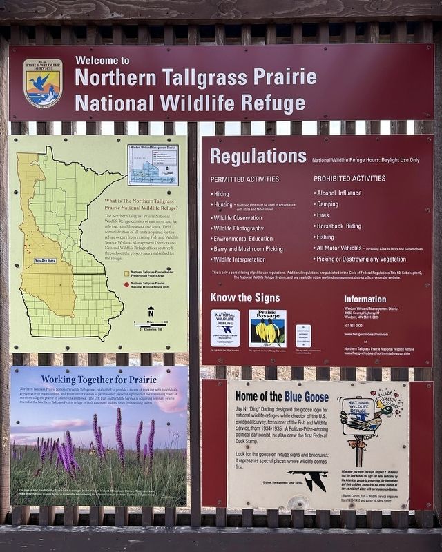 Home of the Blue Goose and surrounding Markers. Click for full size. Home of the Blue Goose and surrounding Markers image. Click for full size.