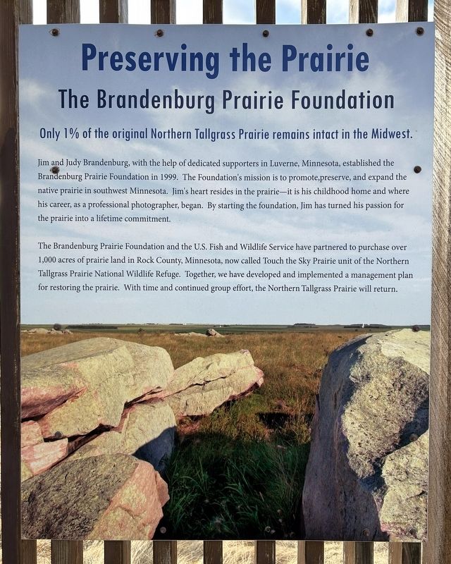 Preserving the Prairie Marker. Click for full size. Preserving the Prairie Marker image. Click for full size.