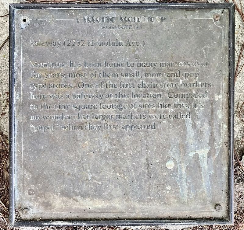 Safeway Marker. Click for full size. Safeway Marker image. Click for full size.