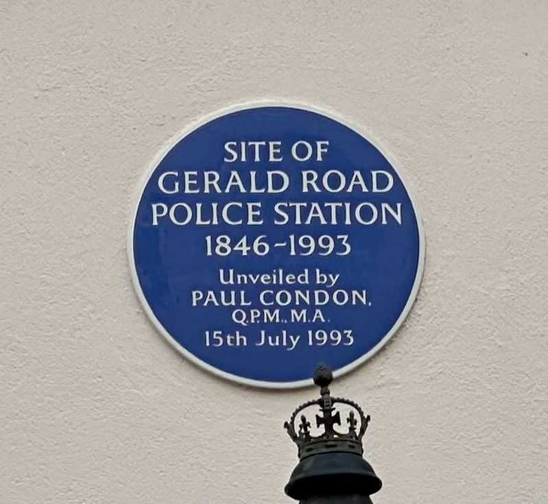 Gerald Road Police Station Marker image. Click for full size.