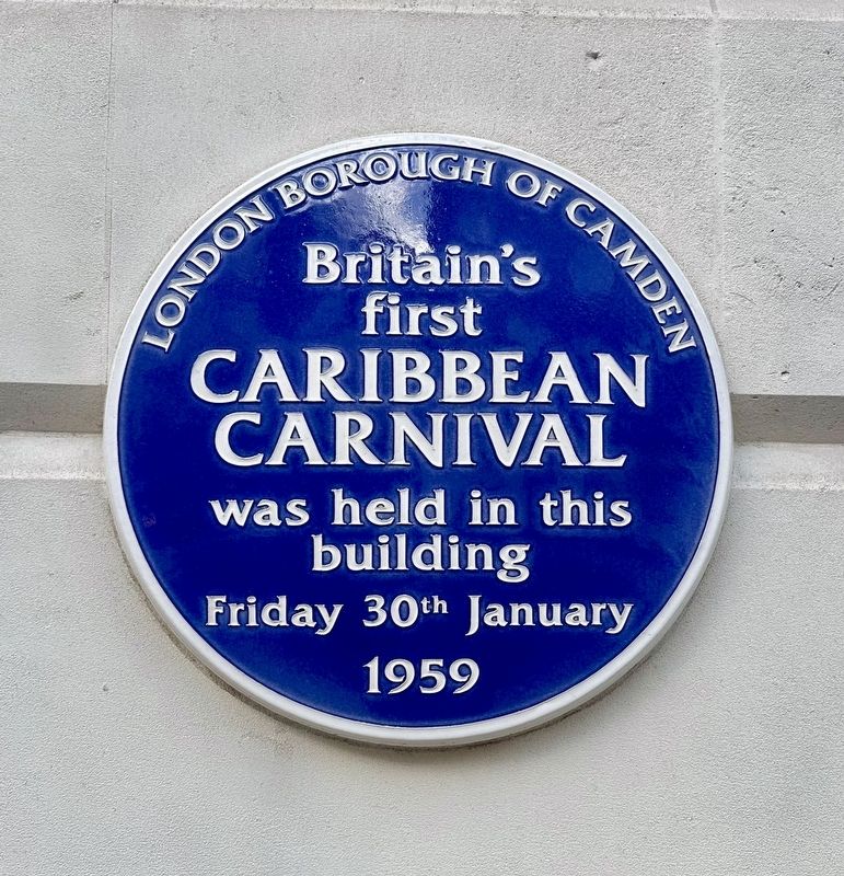 Britain’s First Caribbean Carnival Marker. Click for full size. Britain’s First Caribbean Carnival Marker image. Click for full size.