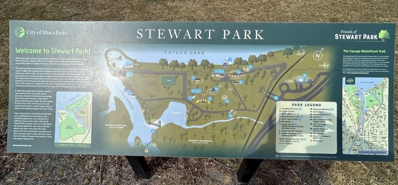 Welcome to Stewart Park! Marker. Click for full size. Welcome to Stewart Park! Marker image. Click for full size.
