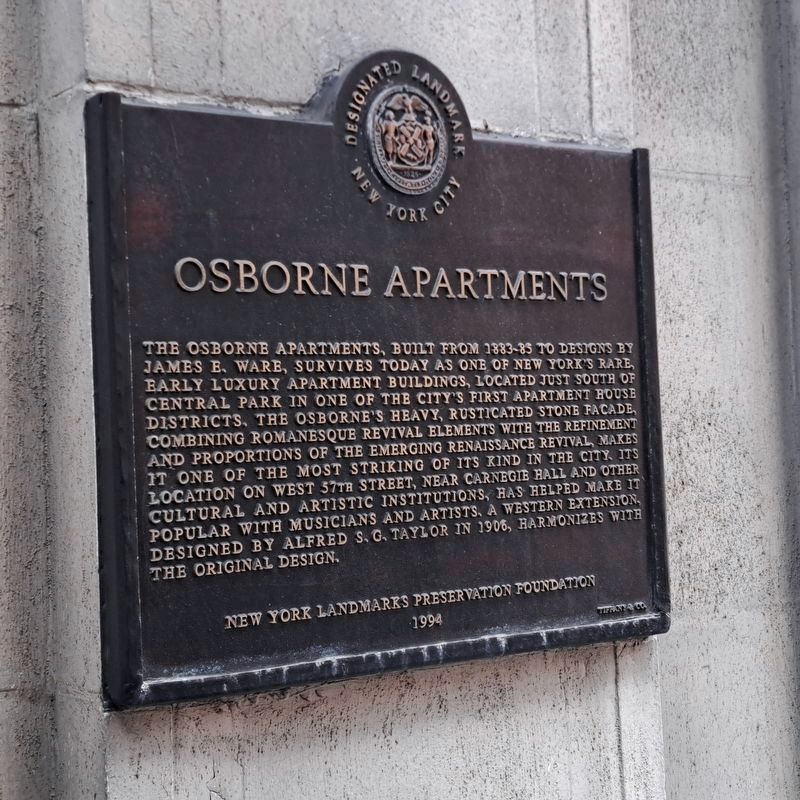 Osborne Apartments Marker. Click for full size. Osborne Apartments Marker image. Click for full size.