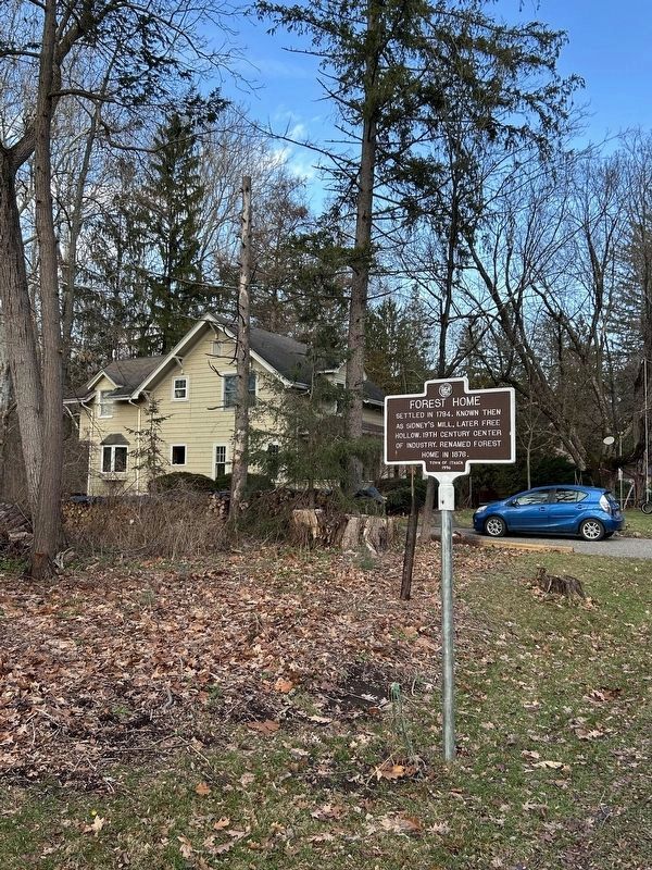 Forest Home Marker. Click for full size. Forest Home Marker image. Click for full size.