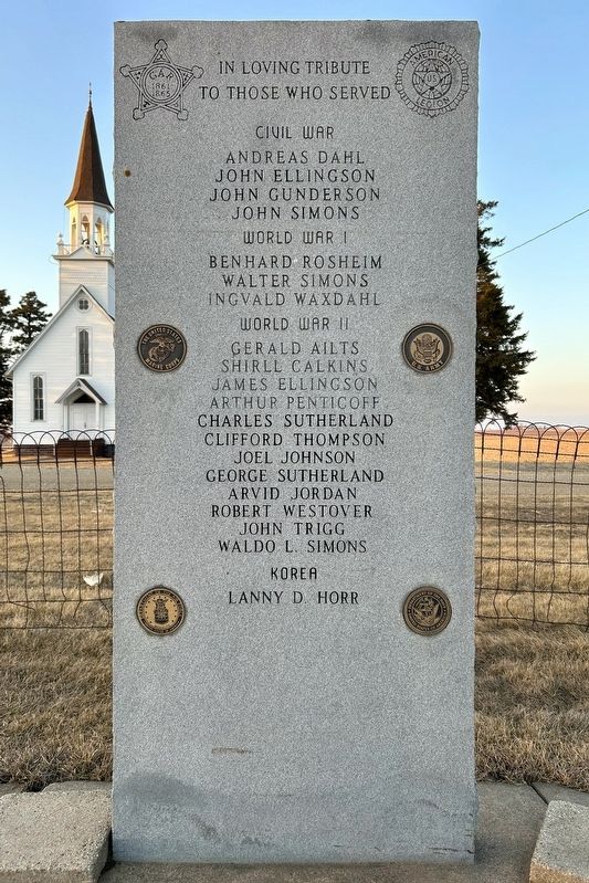 Lone Rock Cemetery Marker One, Side Two. Click for full size. Lone Rock Cemetery Marker One, Side Two image. Click for full size.
