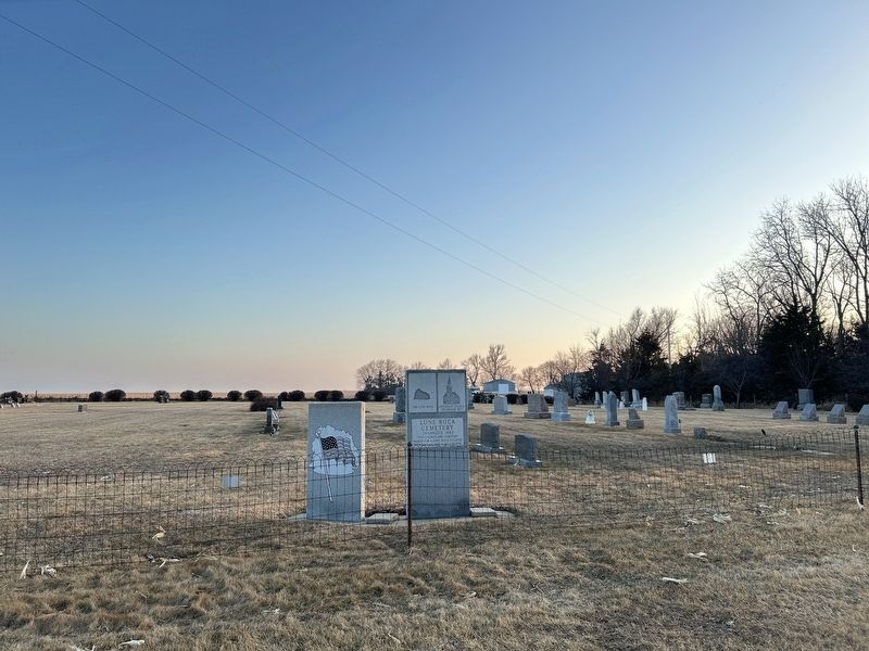 Lone Rock Cemetery & Markers. Click for full size. Lone Rock Cemetery & Markers image. Click for full size.