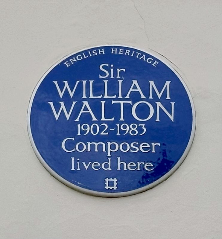 Sir William Walton Marker. Click for full size. Sir William Walton Marker image. Click for full size.