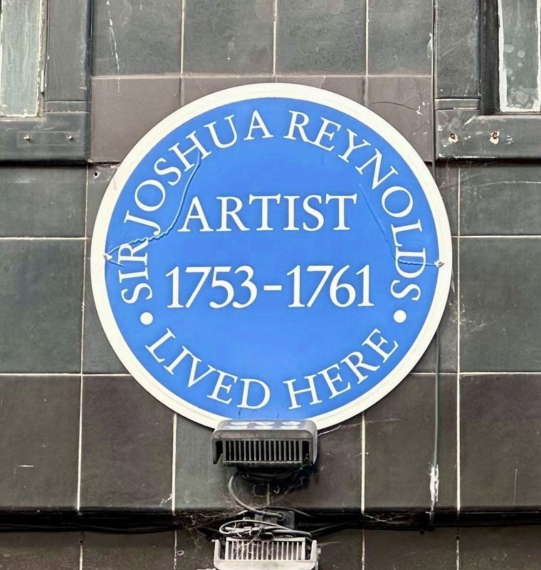 Sir Joshua Reynolds Marker. Click for full size. Sir Joshua Reynolds Marker image. Click for full size.