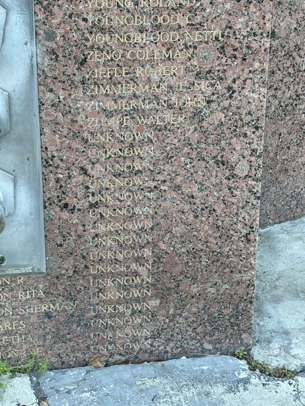 Hurricane Katrina Memorials unknowns. Click for full size. Hurricane Katrina Memorials unknowns image. Click for full size.