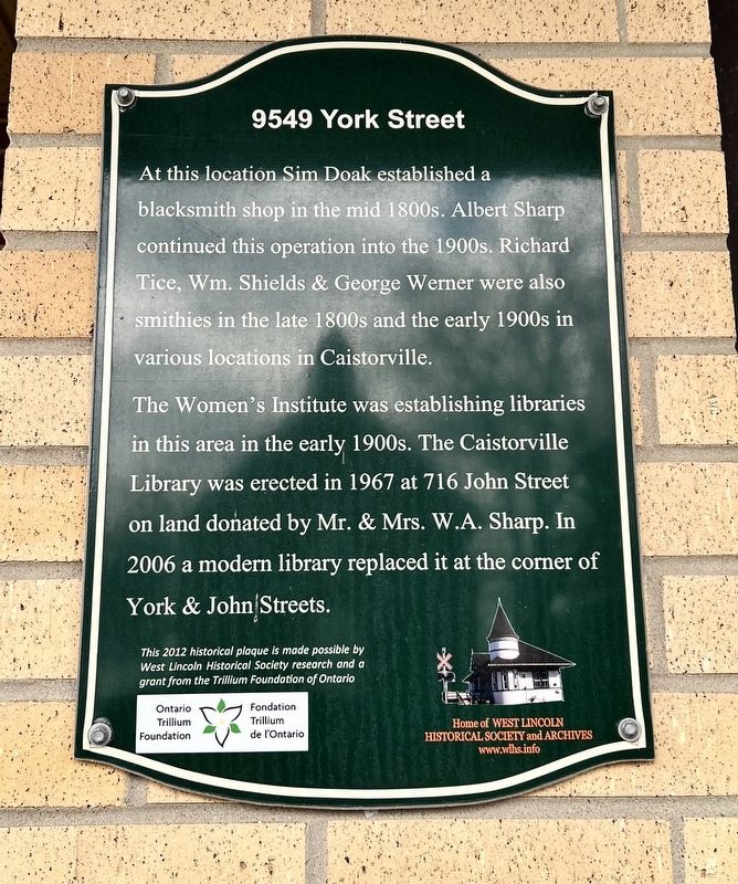 9549 York Street Marker image. Click for full size.