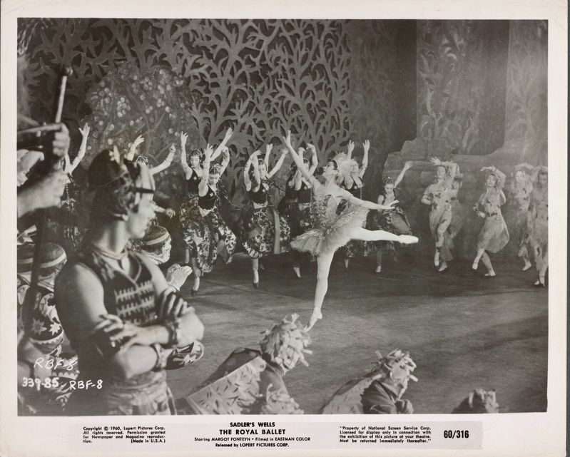 Margot Fonteyn in The Royal Ballet production of <i>Firebird</i> (publicity still) image. Click for full size.