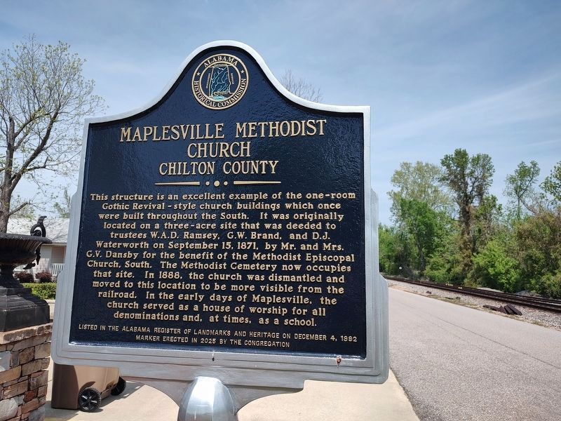 Maplesville United Methodist Church Marker image. Click for full size.
