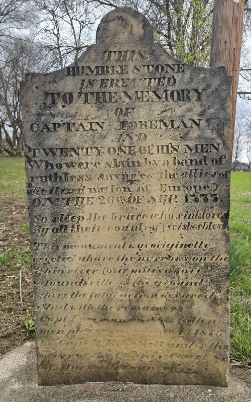 The Foreman Massacre Memorial. Click for full size. The Foreman Massacre Memorial image. Click for full size.