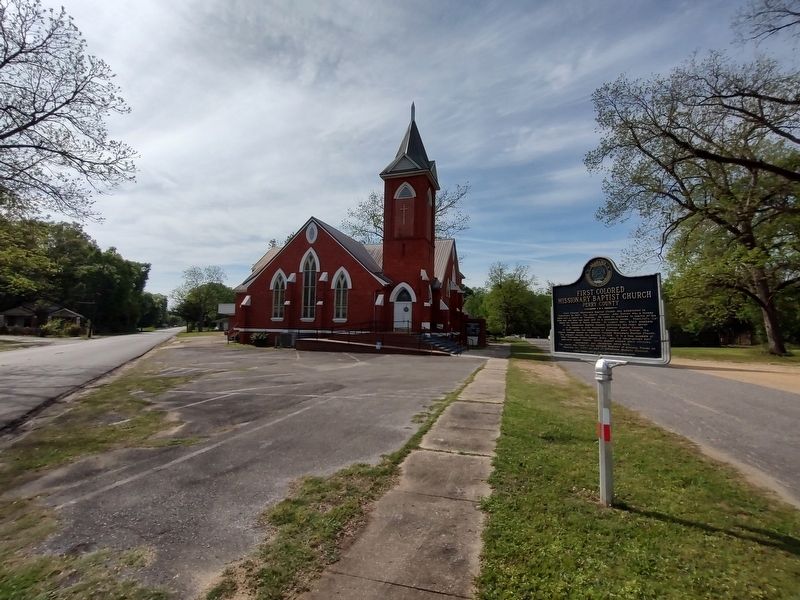 First Colored Missionary Baptist Church & Marker. Click for full size. First Colored Missionary Baptist Church & Marker image. Click for full size.