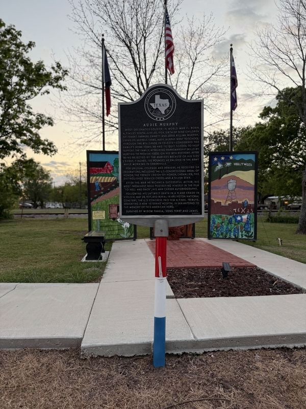 Audie Murphy Marker. Click for full size. Audie Murphy Marker image. Click for full size.