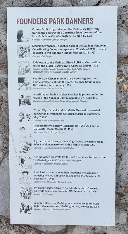 Founders Park Banners Marker image. Click for full size.