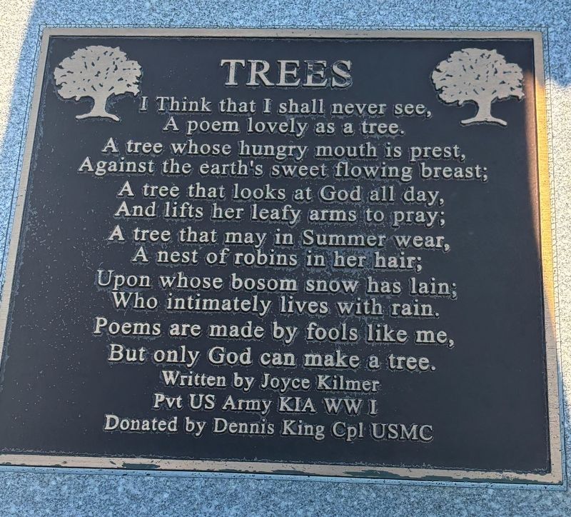 Trees Marker. Click for full size. Trees Marker image. Click for full size.
