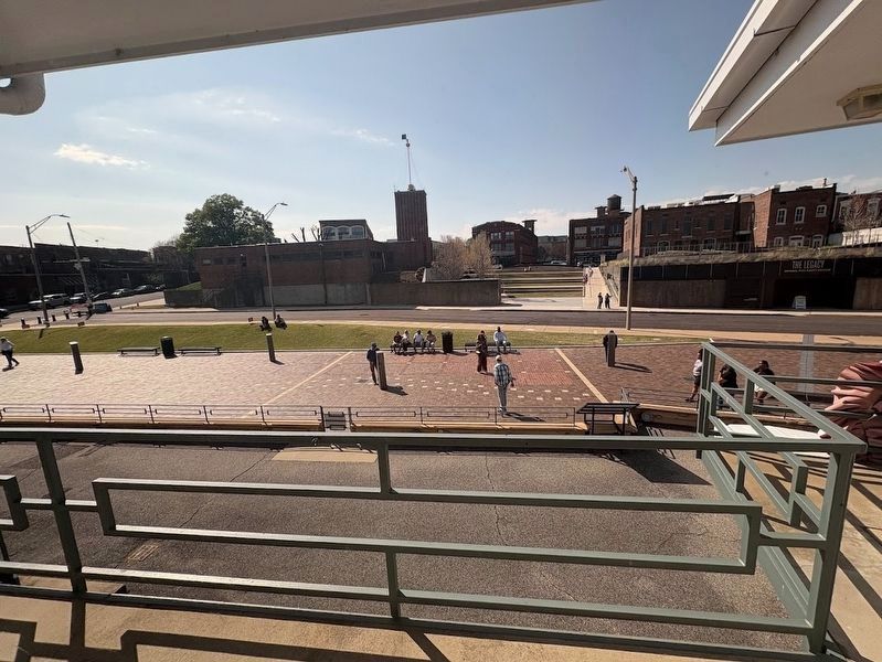 View of Founders Park from the National Civil Rights Museum image. Click for full size.