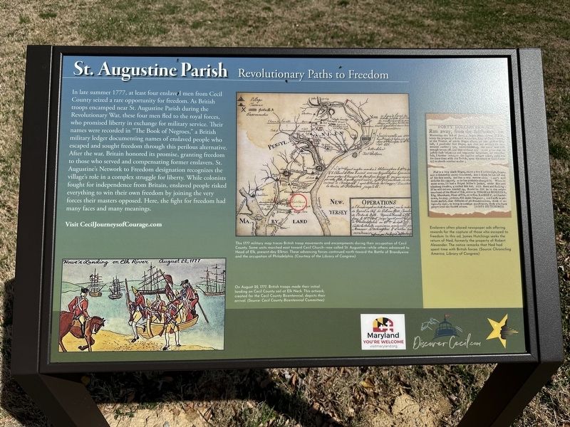 St. Augustine Parish Marker. Click for full size. St. Augustine Parish Marker image. Click for full size.