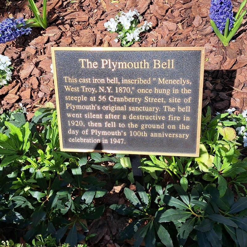 The Plymouth Bell Marker image. Click for full size.