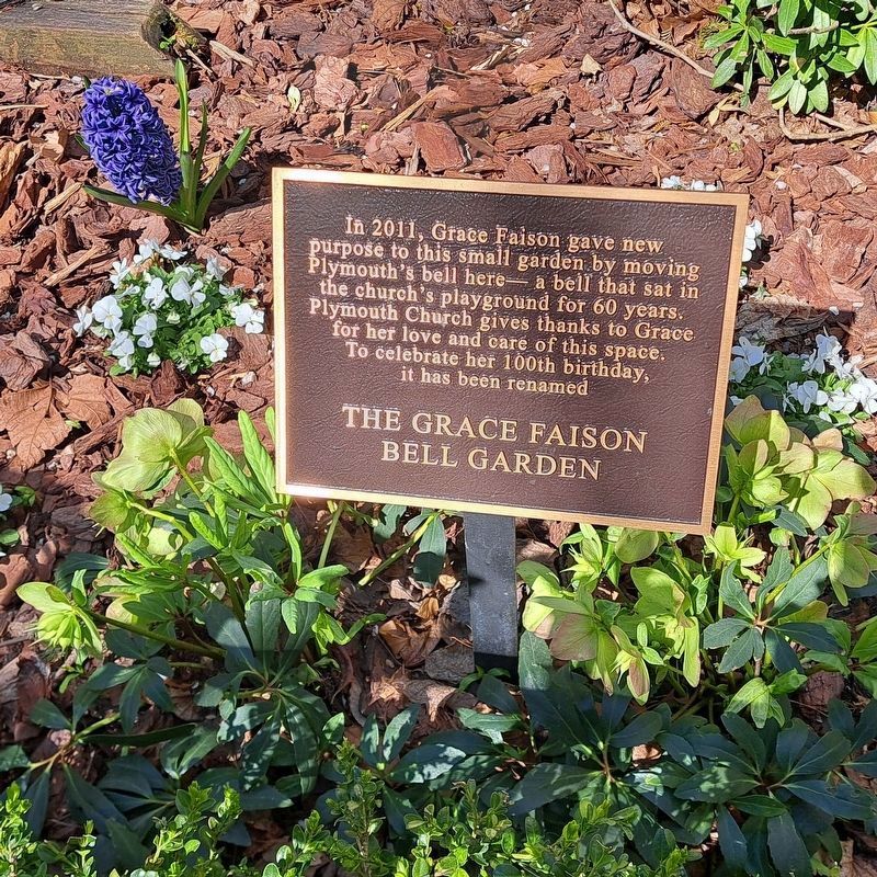 The Grace Faison Garden Signage image. Click for full size.