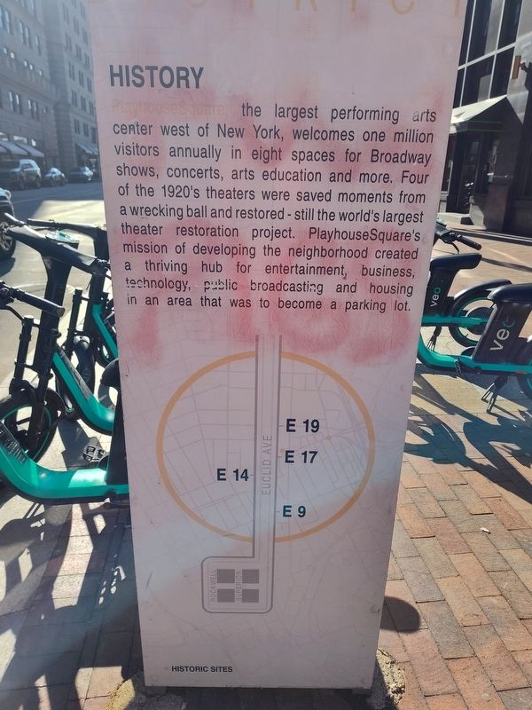 Playhouse Square Marker image. Click for full size.